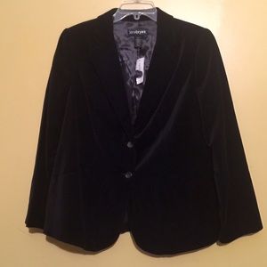 🌟 NWT LANE BRYANT BLACK VELVET BLAZER   Size 14🌟